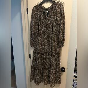 Calista Long Sleeve Floral Dress